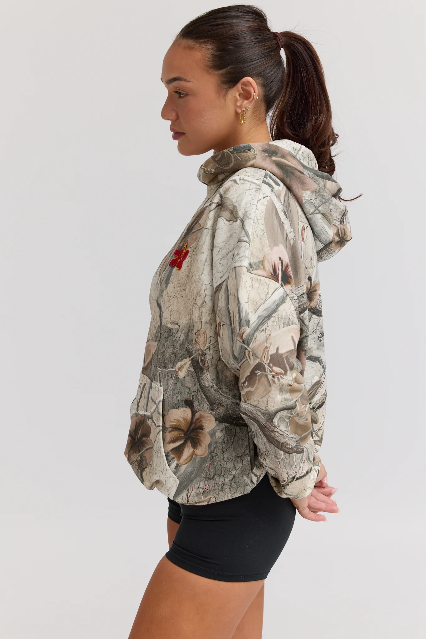 Hibiscus Tree Camo Hoodie - Image 4